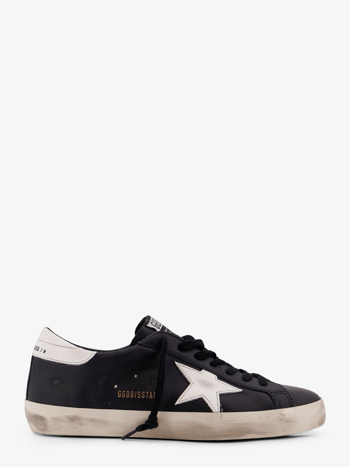 Golden Goose Men's Super Star Leather Sneakers Black