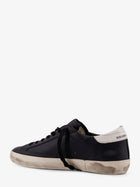 Golden Goose Men's Super Star Leather Sneakers Black, view 3