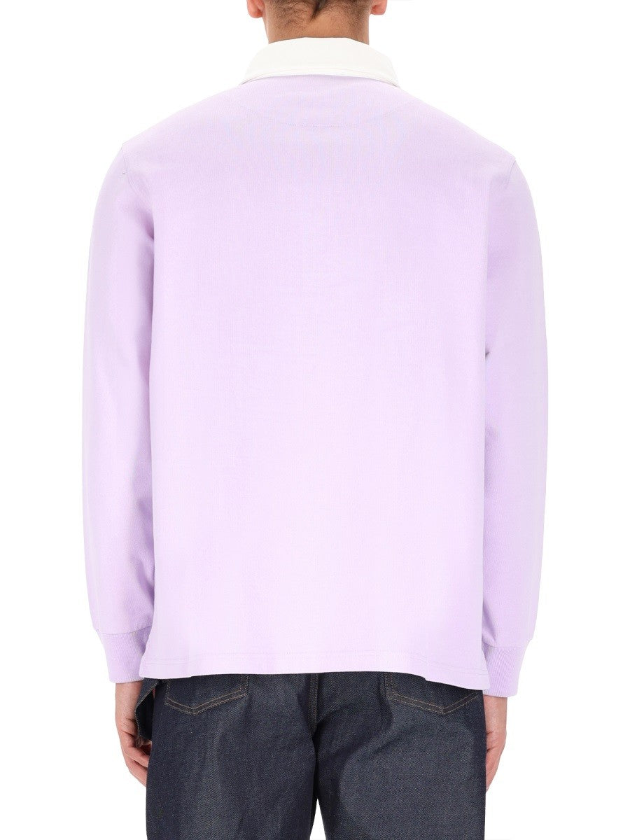 JW Anderson Men's Super Super Polo Shirt Purple