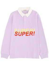 JW Anderson Men's Super Super Polo Shirt Purple