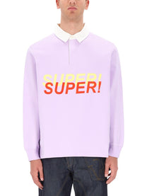 JW Anderson Men's Super Super Polo Shirt Purple