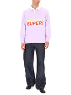 JW Anderson Men's Super Super Polo Shirt Purple, view 2