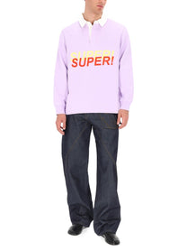 JW Anderson Men's Super Super Polo Shirt Purple