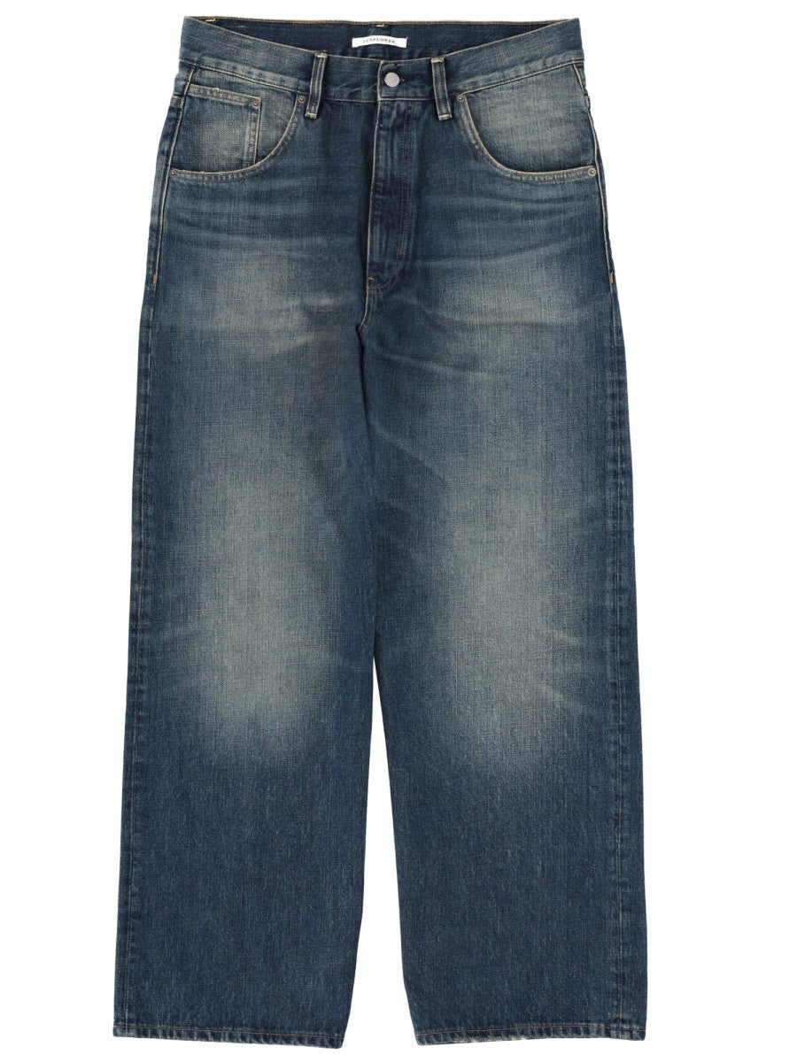 Sunflower Men's Super Wide Jeans Blue