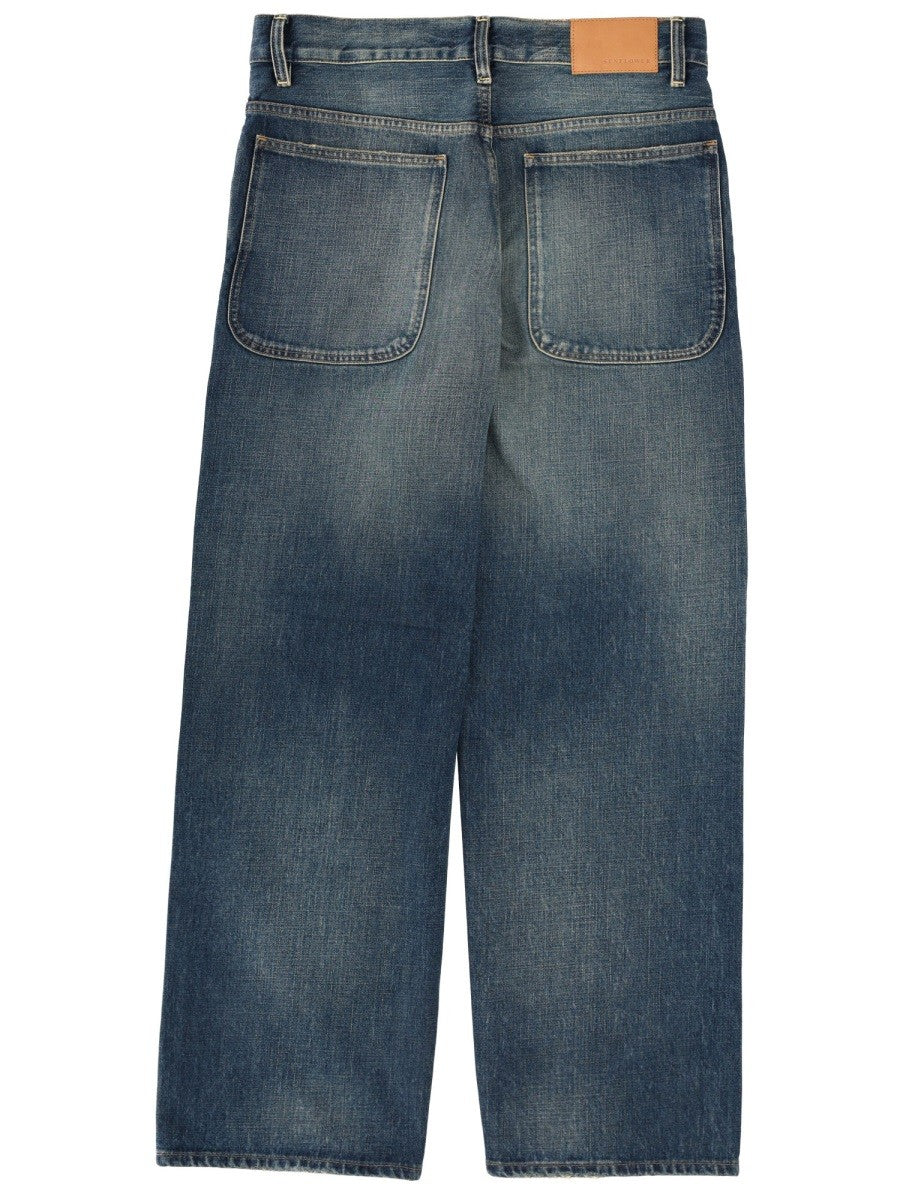 Sunflower Men's Super Wide Jeans Blue