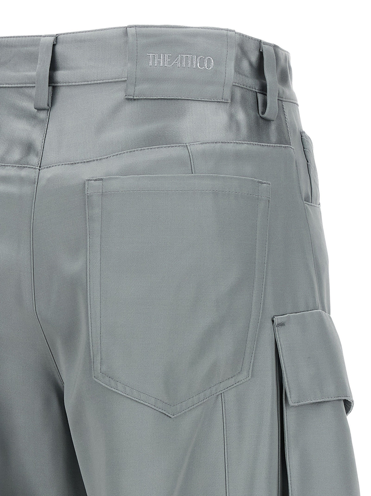 The Attico Superattico Collection Cargo Pants Grey