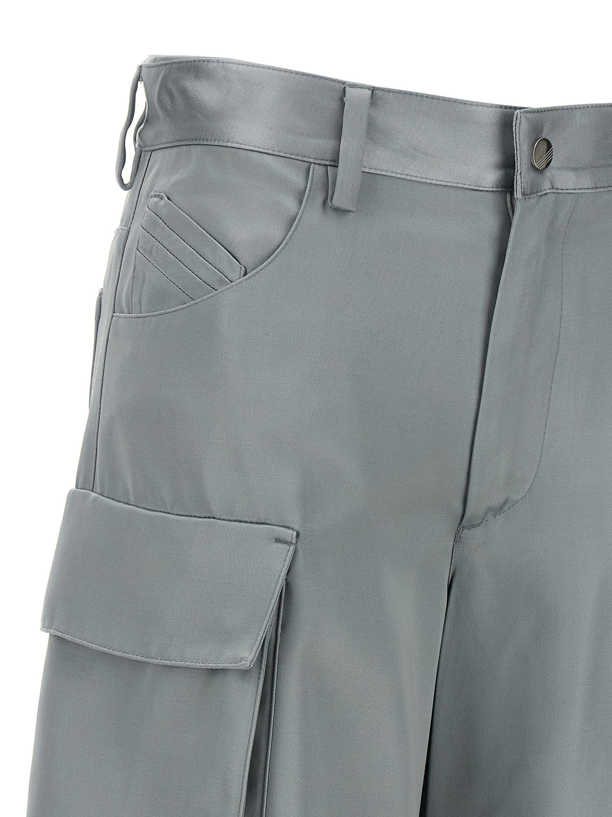 The Attico Superattico Collection Cargo Pants Grey