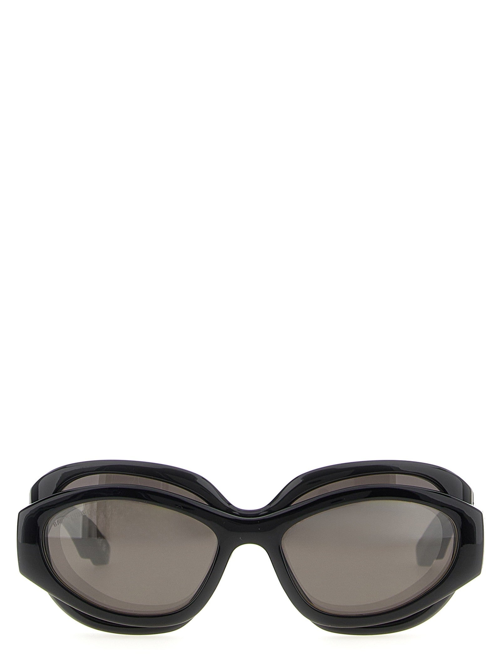 Balenciaga Superbusy Round Sunglasses Black