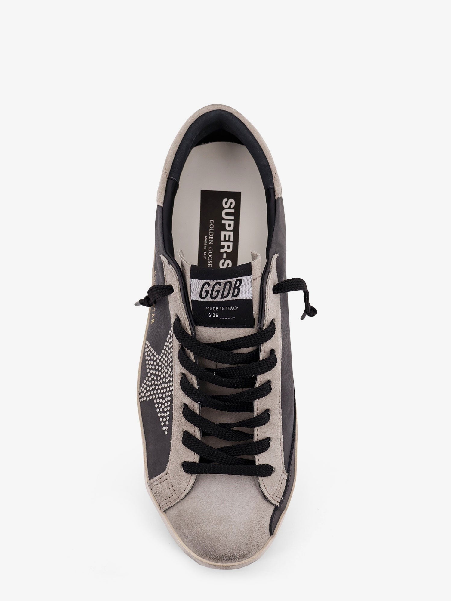 Golden Goose Men's Superstar Leather Sneakers Grey
