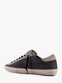 Golden Goose Men's Superstar Leather Sneakers Grey