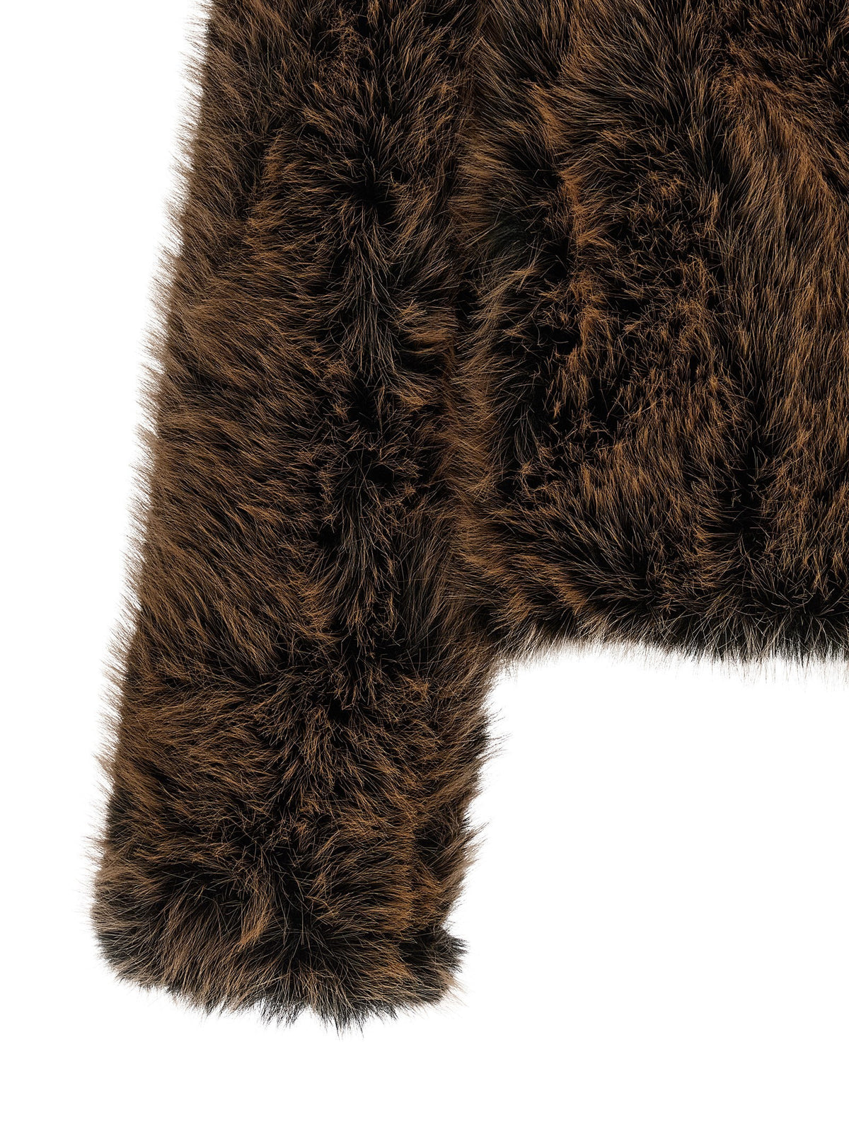 B&amp;B Couture Susan First Eco Fur Coat Brown
