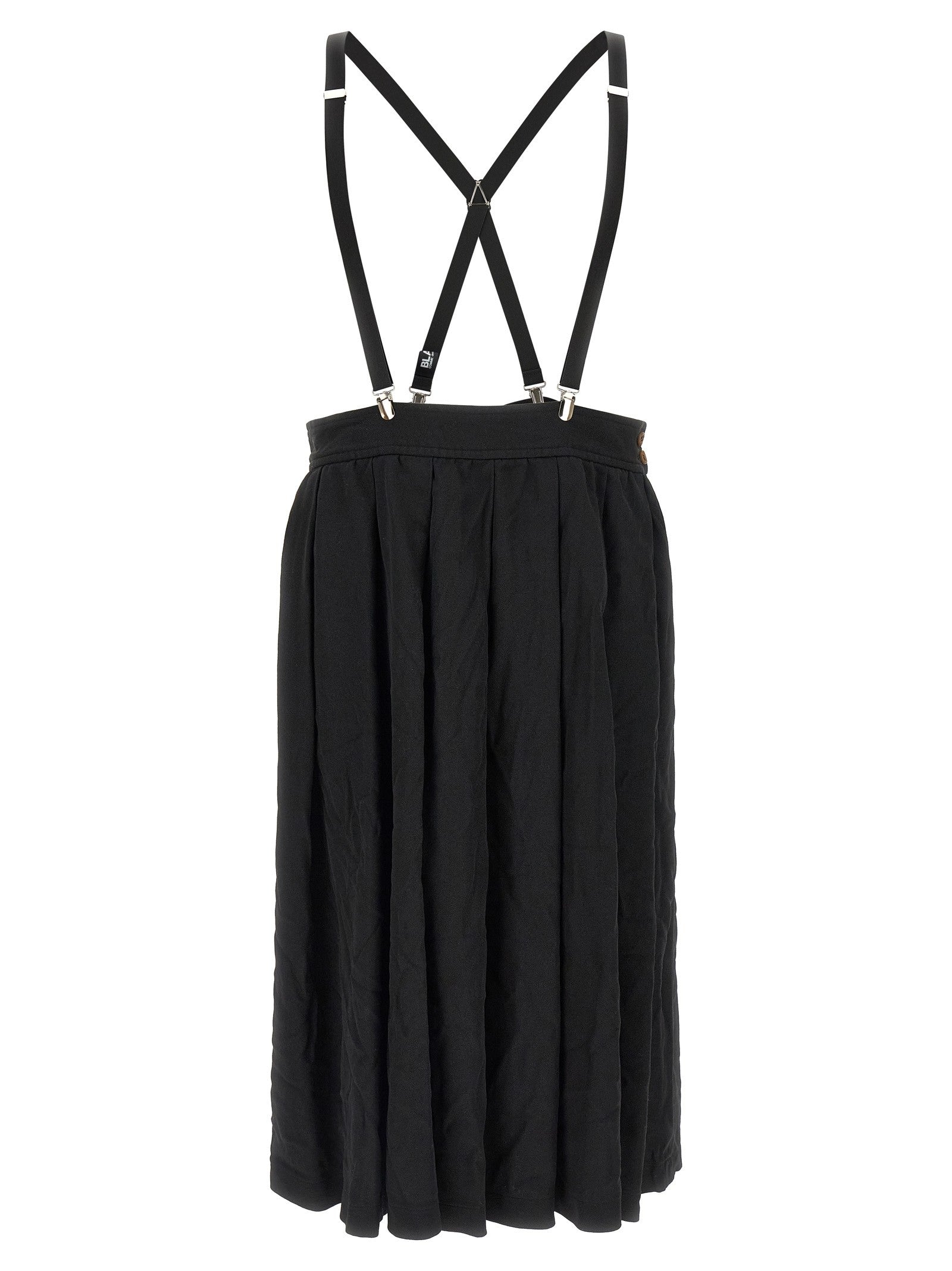 Comme Des Garcons Black Suspender Skirt Black