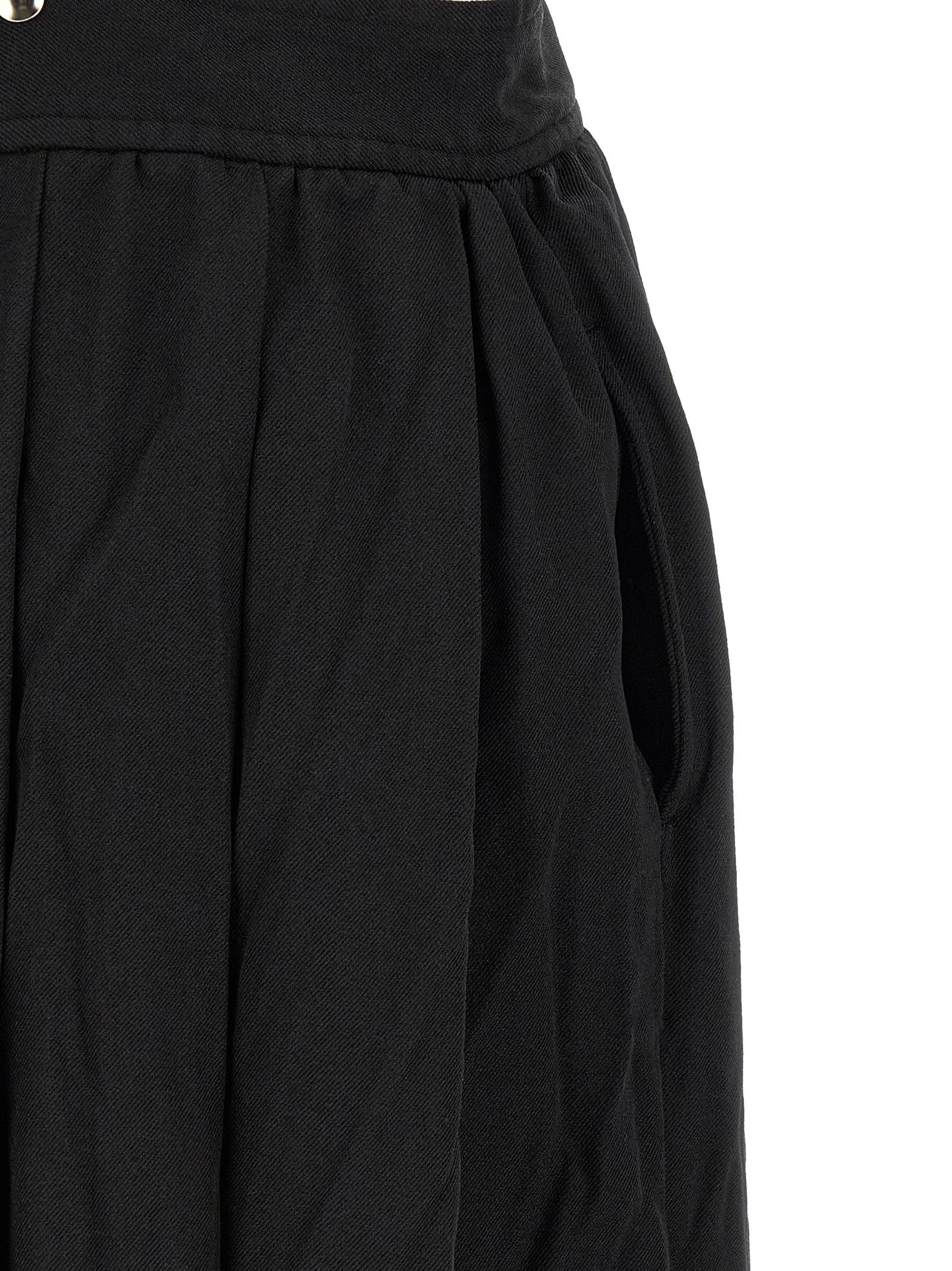 Comme Des Garcons Black Suspender Skirt Black