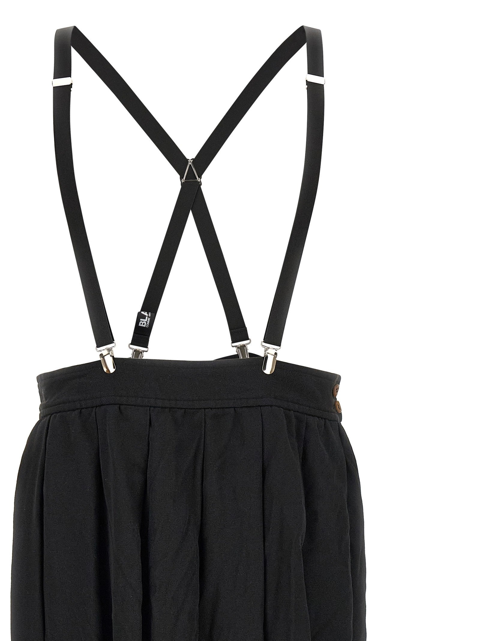 Comme Des Garcons Black Suspender Skirt Black