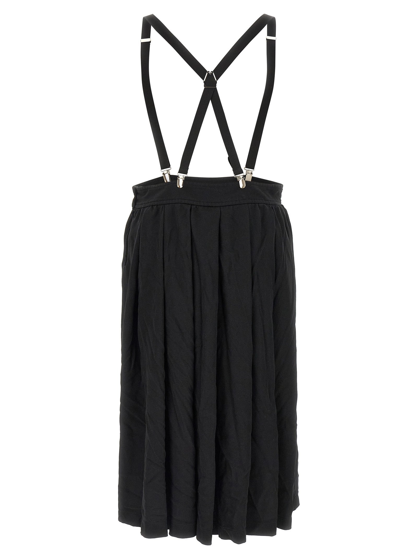 Comme Des Garcons Black Suspender Skirt Black