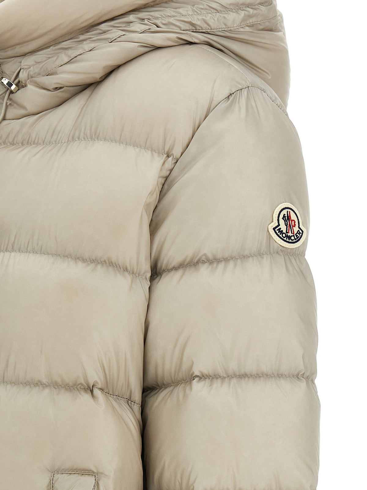 Moncler Suyenne Down Jacket Beige, view 4