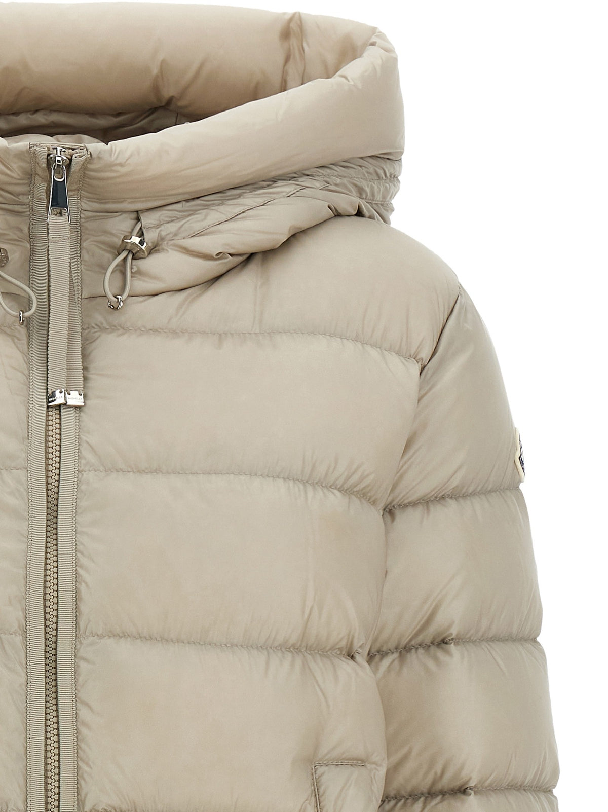 Moncler Suyenne Down Jacket Beige, view 3