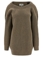 MM6 Maison Margiela Sweater Dress Beige, view 2