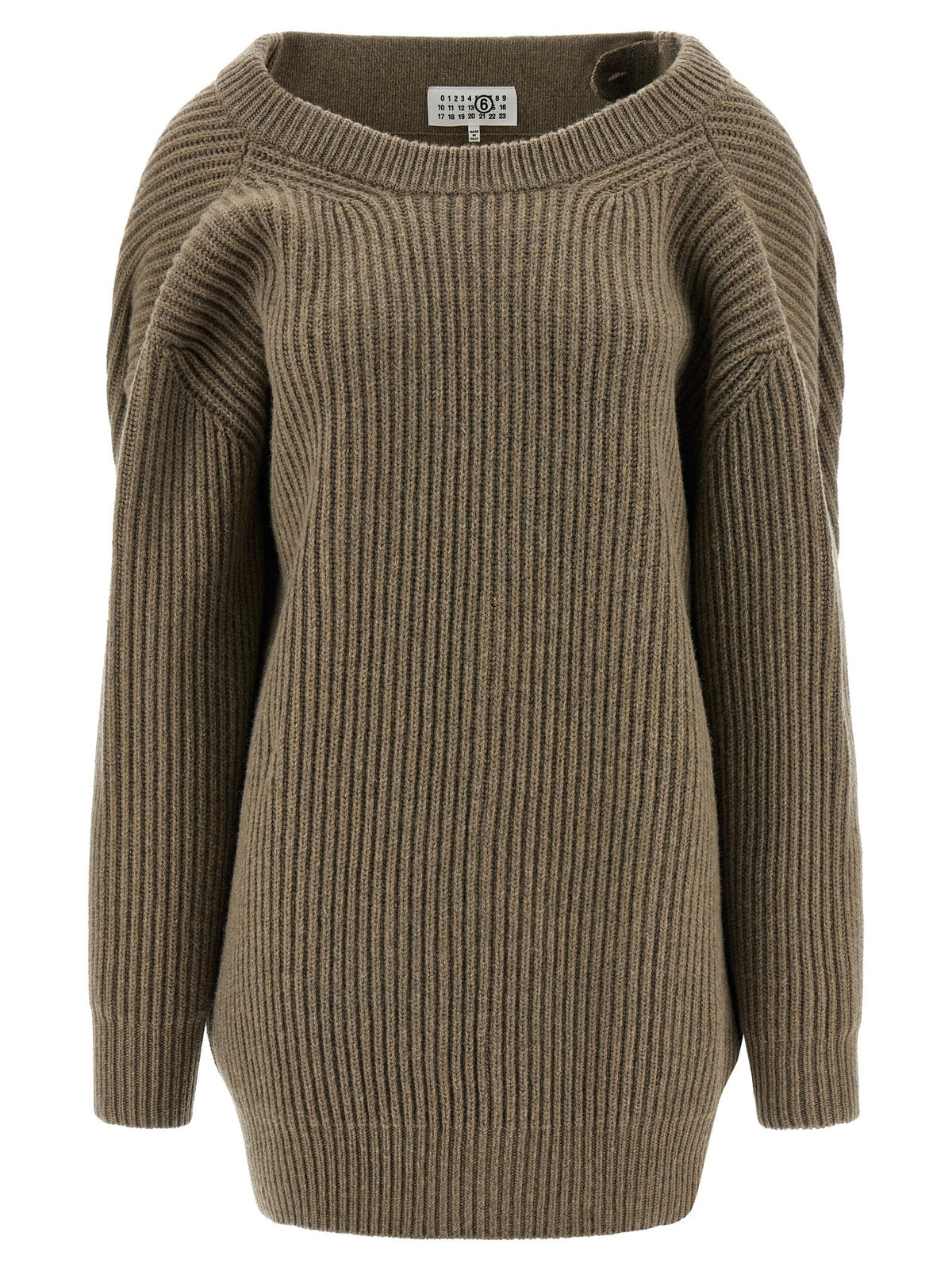 MM6 Maison Margiela Sweater Dress Beige
