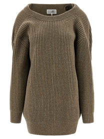 MM6 Maison Margiela Sweater Dress Beige