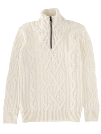 Boss Camel Men's Sweater Harpeno White