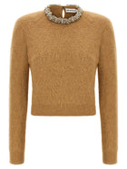 self-portrait Sweater Brown
