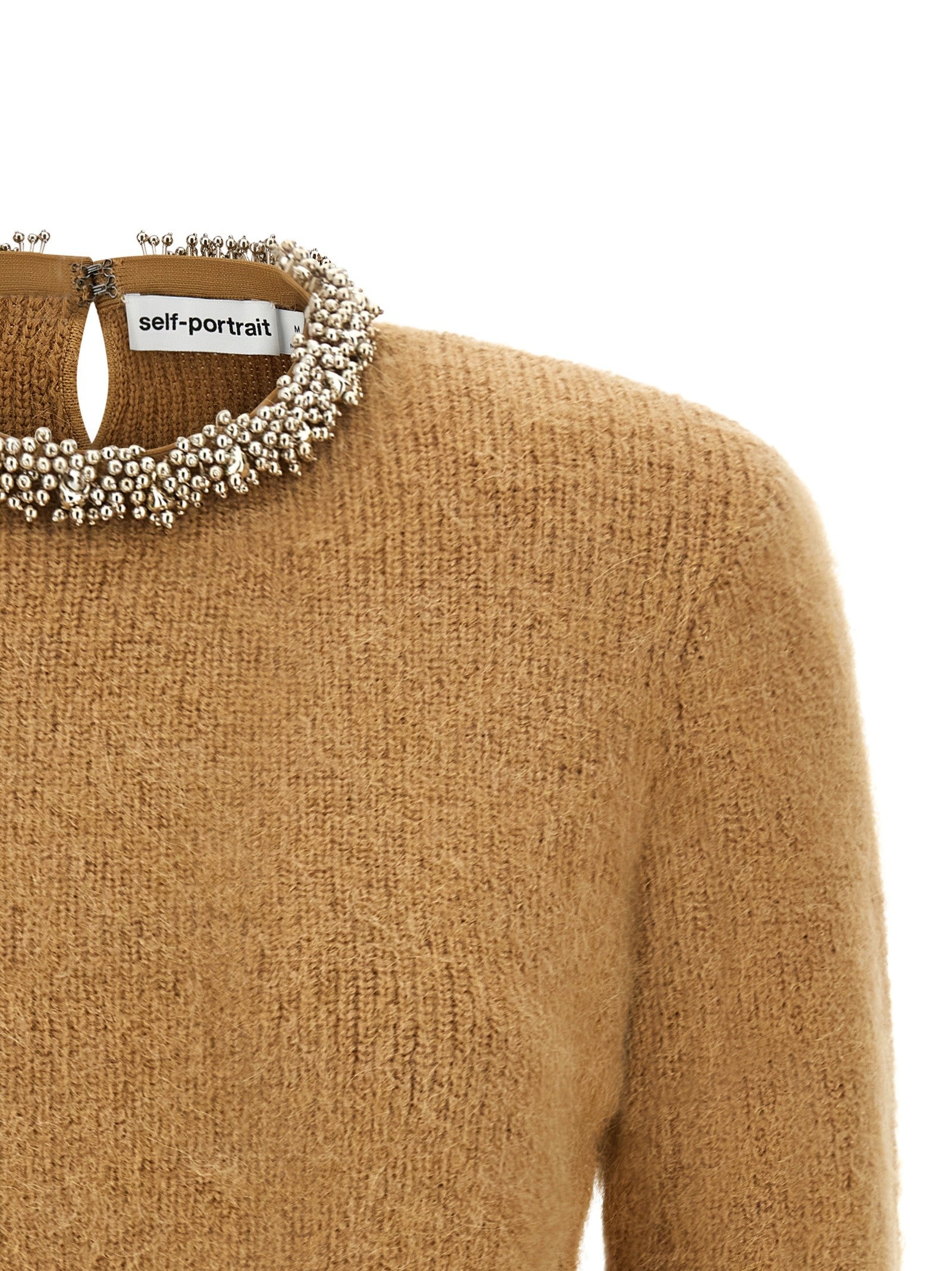 self-portrait Sweater Brown