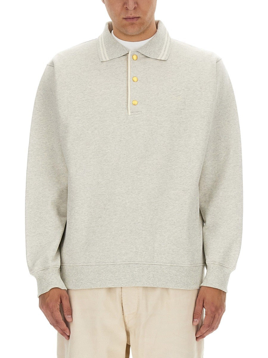 Drole De Monsieur Men's Sweatshirt Polo Grey Drole De Monsieur