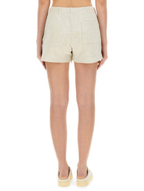 Autry Women's Sweatshirt Shorts Beige AUTRY