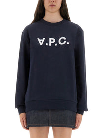 A.P.C Women's Sweatshirt Standard Grand Vpc Gots Blue