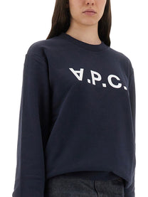 A.P.C Women's Sweatshirt Standard Grand Vpc Gots Blue