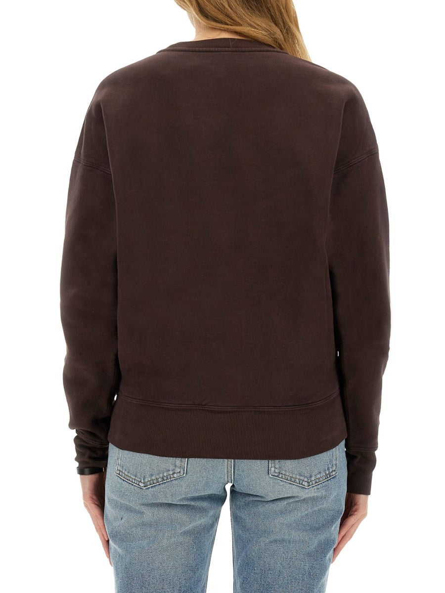 Saint Laurent Women's Sweatshirt Brown, view 3