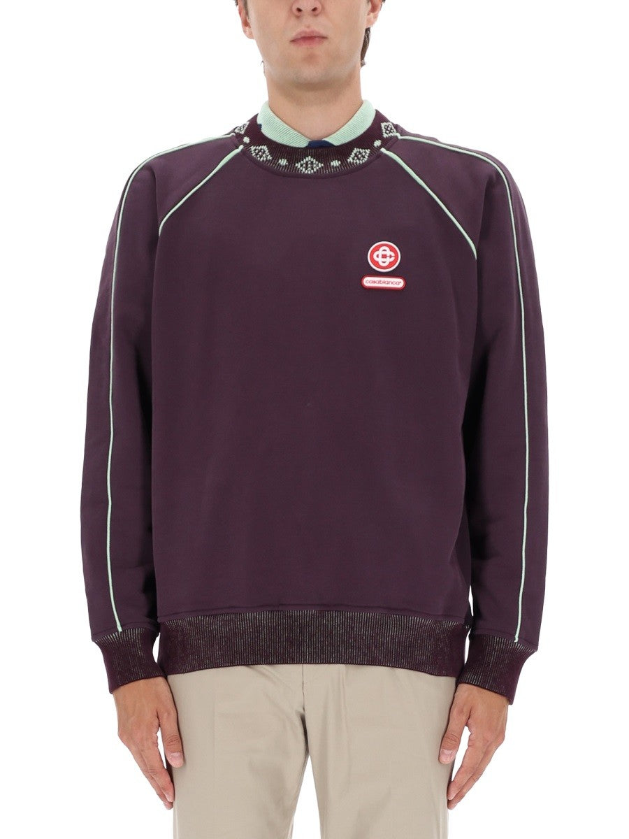 Casablanca Men's Sweatshirt Purple