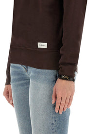 Saint Laurent Women's Sweatshirt Brown