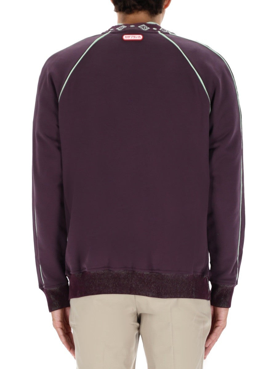 Casablanca Men's Sweatshirt Purple