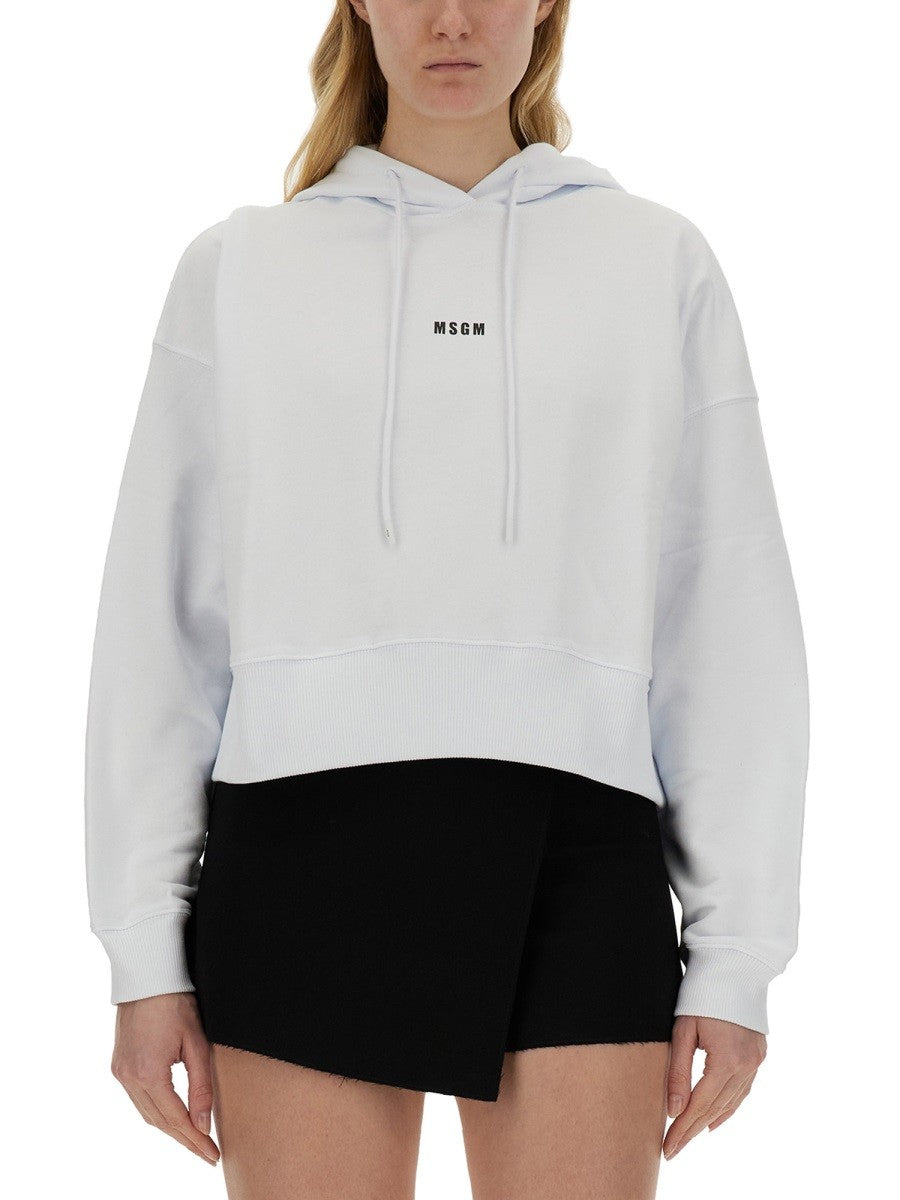 MSGM Women's Sweatshirt White MSGM