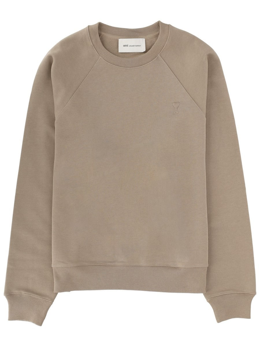 Ami Paris Men's Sweatshirt Beige