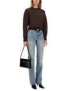 Saint Laurent Women's Sweatshirt Brown, view 2