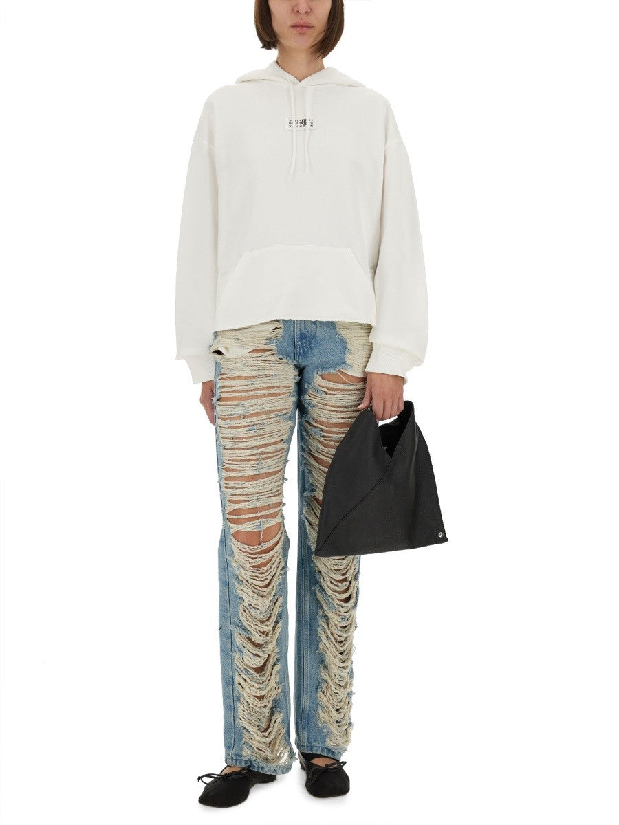MM6 Maison Margiela Women's Sweatshirt White, view 2