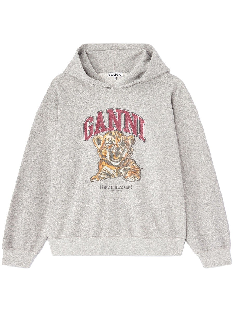 Ganni Women's Sweatshirt Grey