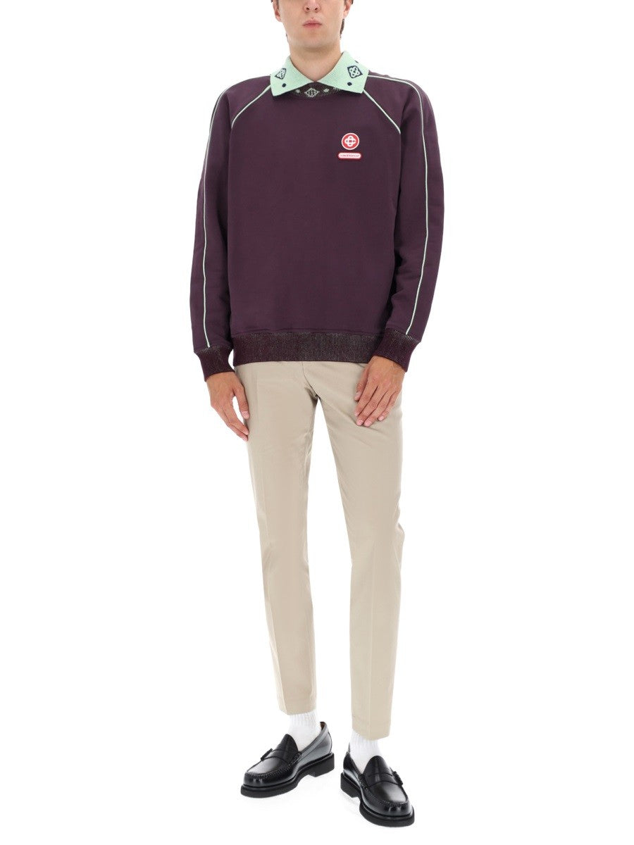 Casablanca Men's Sweatshirt Purple
