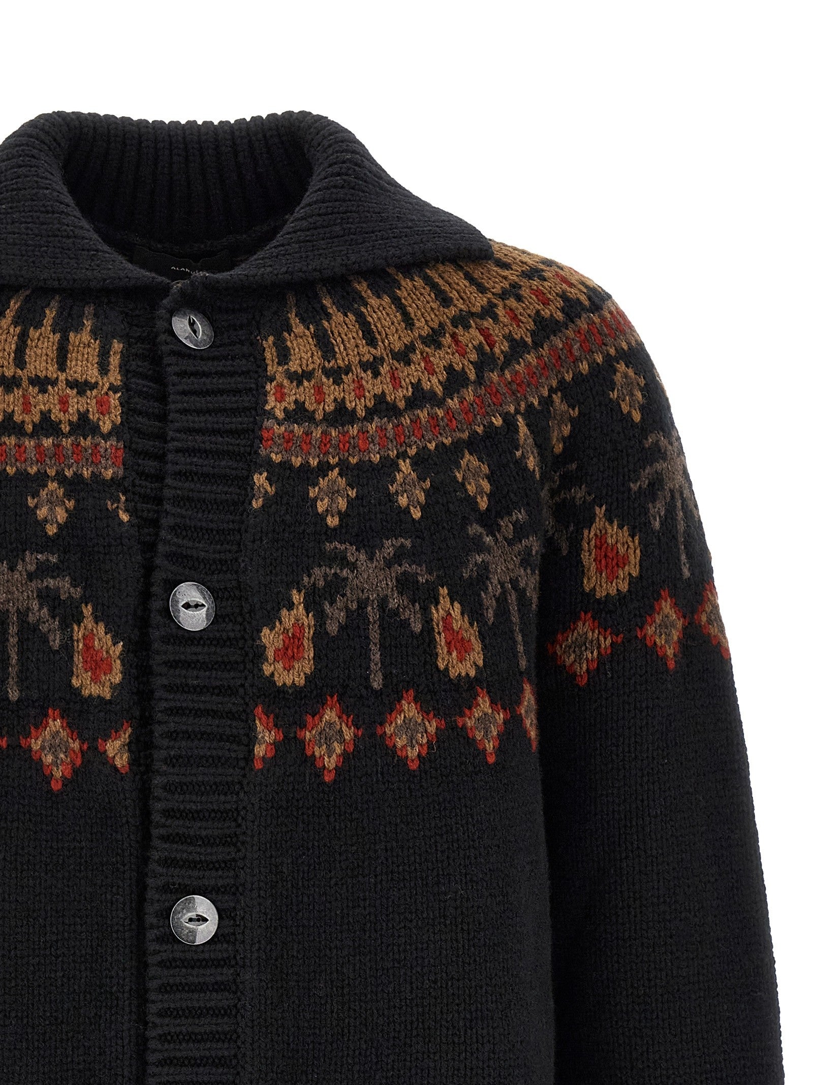 Alanui Sweet Winter Cardigan Black