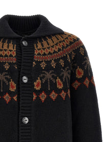 Alanui Sweet Winter Cardigan Black