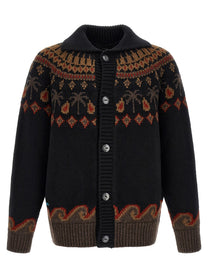 Alanui Sweet Winter Cardigan Black