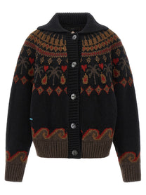 Alanui Sweet Winter Cardigan Gold