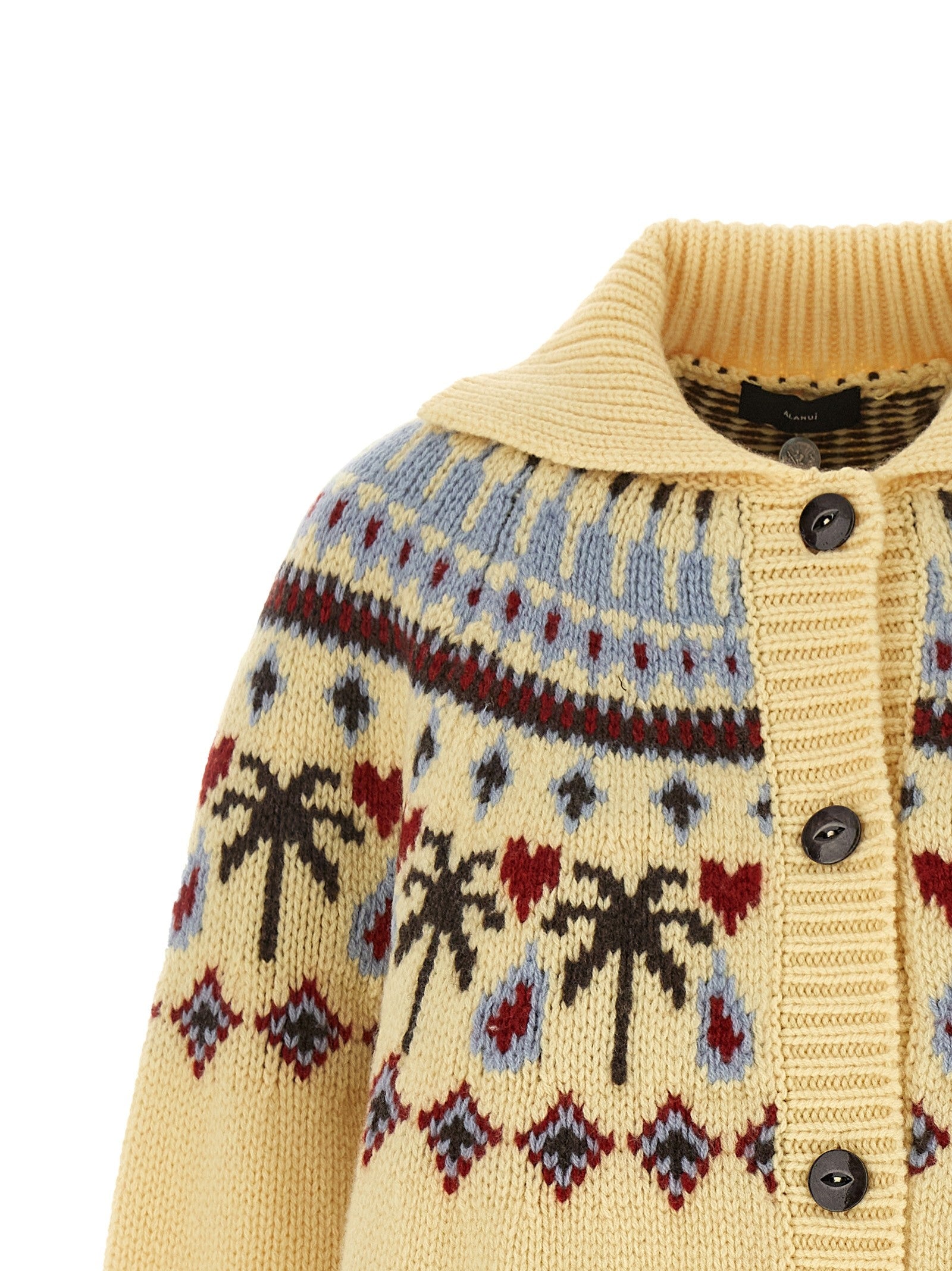 Alanui Sweet Winter Cardigan Gold