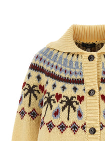 Alanui Sweet Winter Cardigan Gold