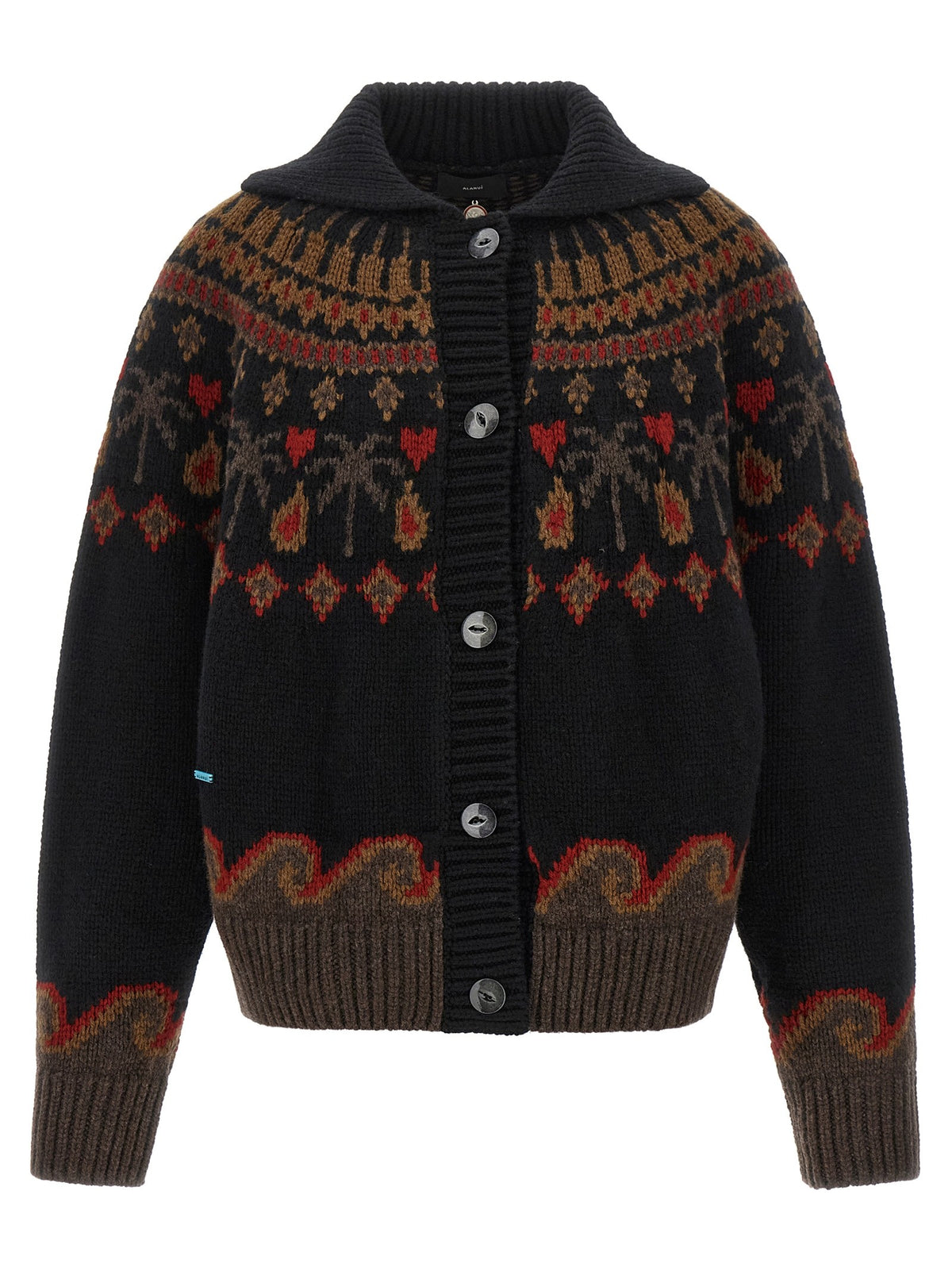 Alanui Sweet Winter Cardigan Gold