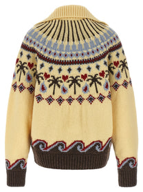 Alanui Sweet Winter Cardigan Gold