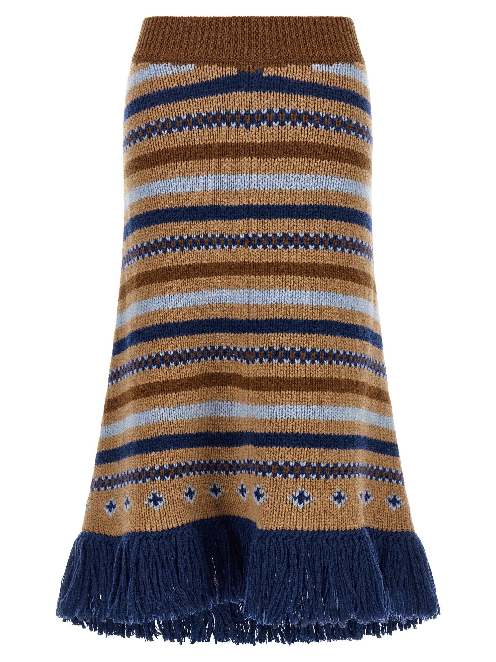 Alanui Sweet Winter Skirt Gold